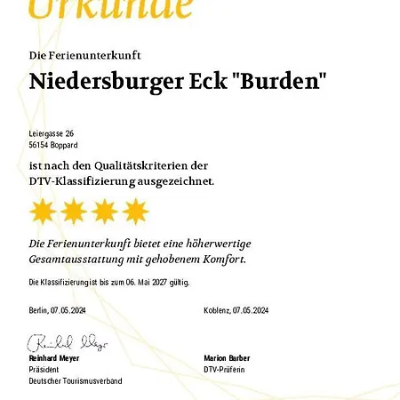 Niedersburger Eck, Wandern, Radfahren, Geniessen, Erholen * Боппард
